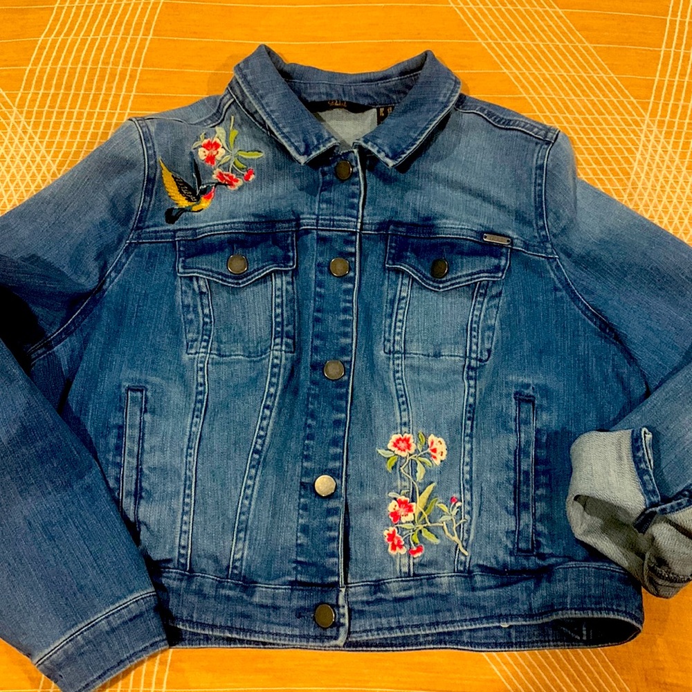 Got It Love It - Embroidered jean jacket- 14